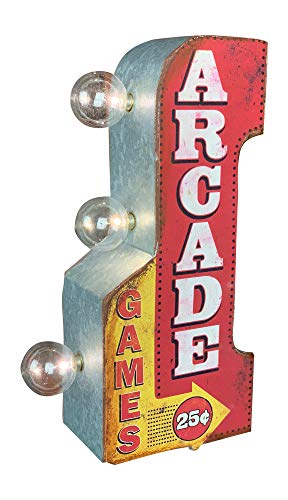 Arcade Games Battery Powered LED Marquee Sign