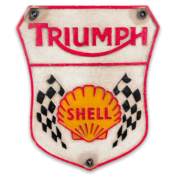 Triumph Shell Plaque