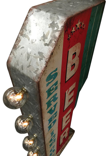 Beer On Draft Battery Powered LED Marquee Sign