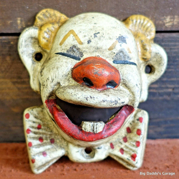 Clown Cast Iron Bottle Opener With Antique Finish