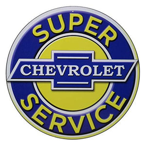Chevrolet Super Service 12" Tin