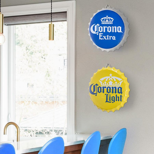 Corona Extra Bottle Cap Metal Sign