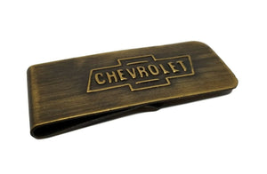 Chevrolet Money Clip Solid Brass With Antique Finish