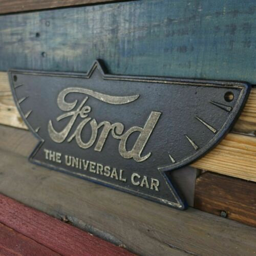 Ford Wing "The Universal Car" Cast Iron Plaque