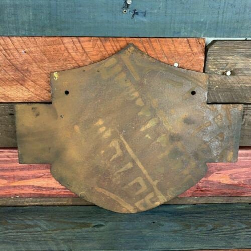 Harley Davidson Motorcycles Wall Mounted Cast Iron Plaque With Painted Antique Finish
