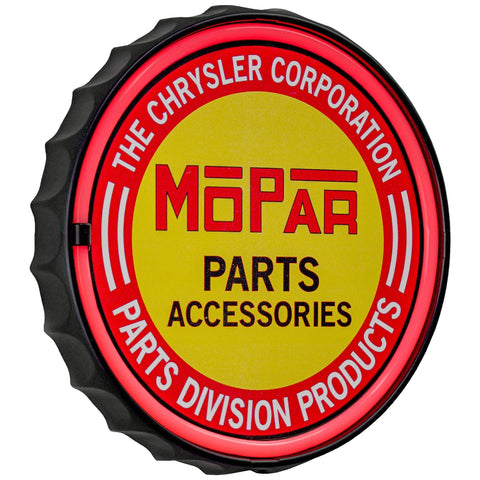Mopar Parts Accessories Battery Powered LED Round Sign