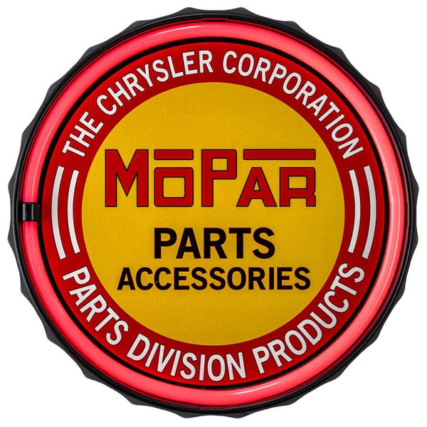 Mopar Parts Accessories Battery Powered LED Round Sign