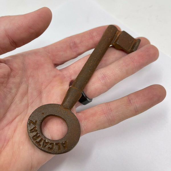Alcatraz Prison Cell Cast Iron Key With Rusty Antique Finish