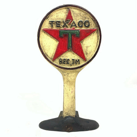 Texaco Cast Iron Doorstop