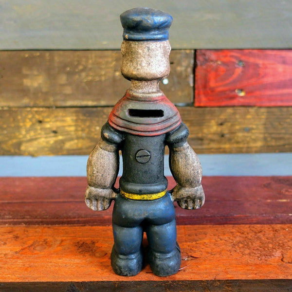 Popeye Sailor Man 9" Cast Iron Bank