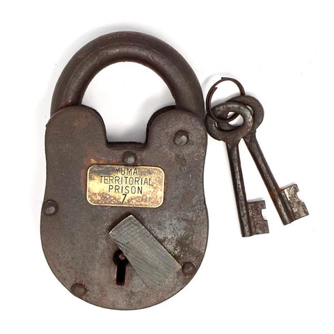 Yuma Territorial Prison Cast Iron Working Lock & Keys